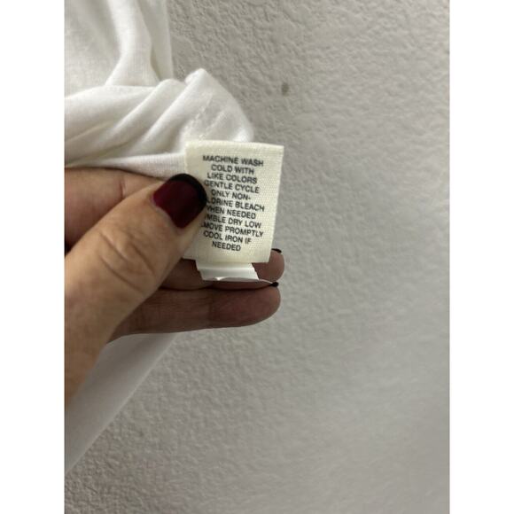 Mudd Relaxed Womens Size S Everyday Tee Short Sleeve T-Shirt White Comfy Cozy - Picture 6 of 10